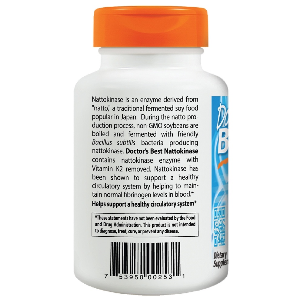Comprar Nattokinase 2000 FU - Cápsulas vegetarianas 270 Doctor's Best - Imagem 3