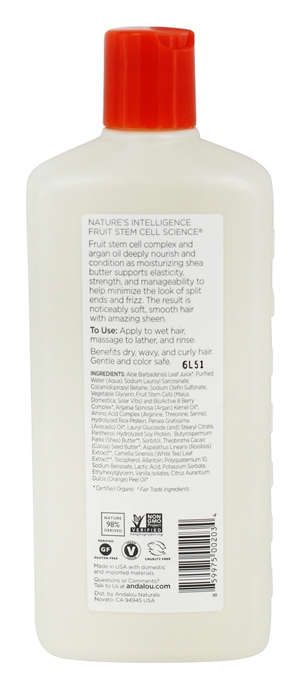 Comprar Óleo de Argan & Shea Moisture Shampoo Rico - 11.5 fl. oz. Andalou Naturals - Imagem 2