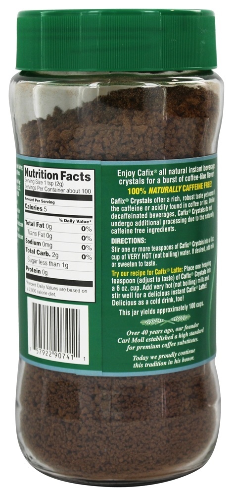 Comprar Substituto instantâneo do café dos cristais da bebida todo natural - 7.05 oz. Cafix - Imagem 2