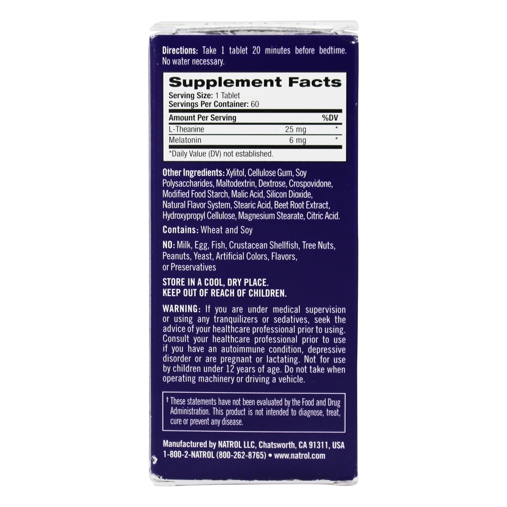 Comprar Melatonina Avançada Calma Sono Rápido Dissolver Sabor A Morango - 60 Tablets Natrol - Imagem 2