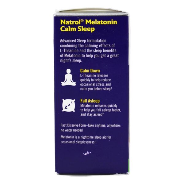 Comprar Melatonina Avançada Calma Sono Rápido Dissolver Sabor A Morango - 60 Tablets Natrol - Imagem 4