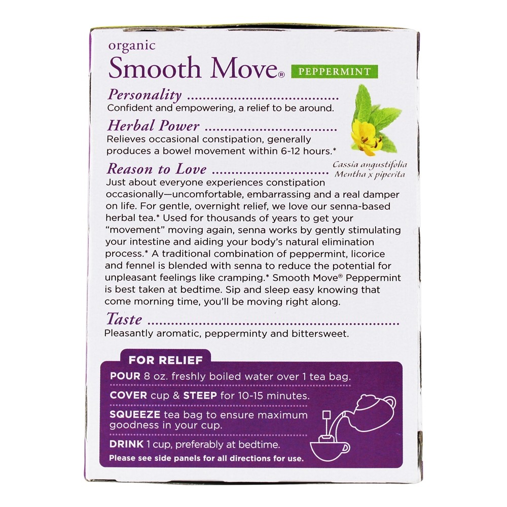 Comprar Peppermint de chá de ervas de hortelã pimenta movimento orgânico suave - 16 Saquinhos de Chá Traditional Medicinals - Imagem 3