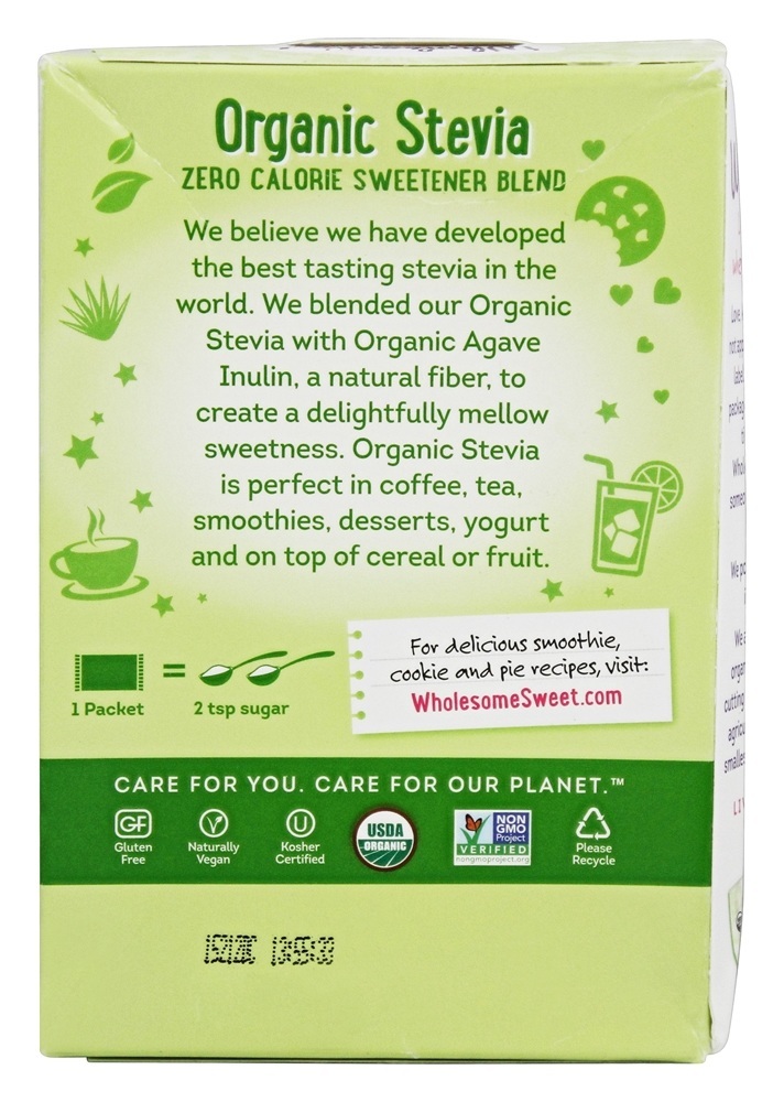 Comprar Estévia Orgânica - 75 Pacotes (s) Wholesome! - Imagem 3