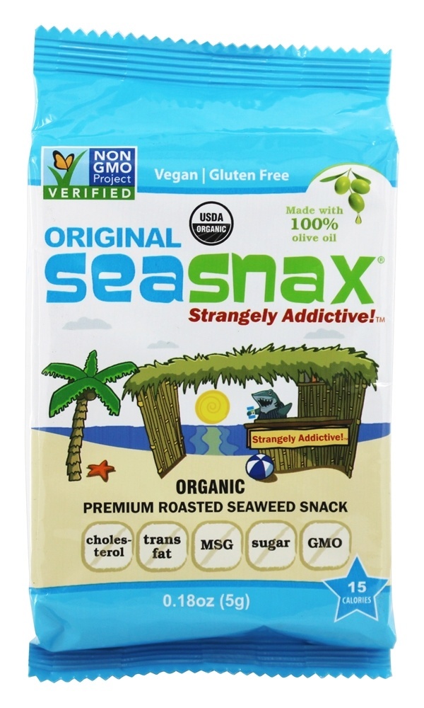 Comprar Levemente Assado e Temperado Alga Agarrar & Ir Empacotar Clássico Oliva - 0.18 oz. SeaSnax
