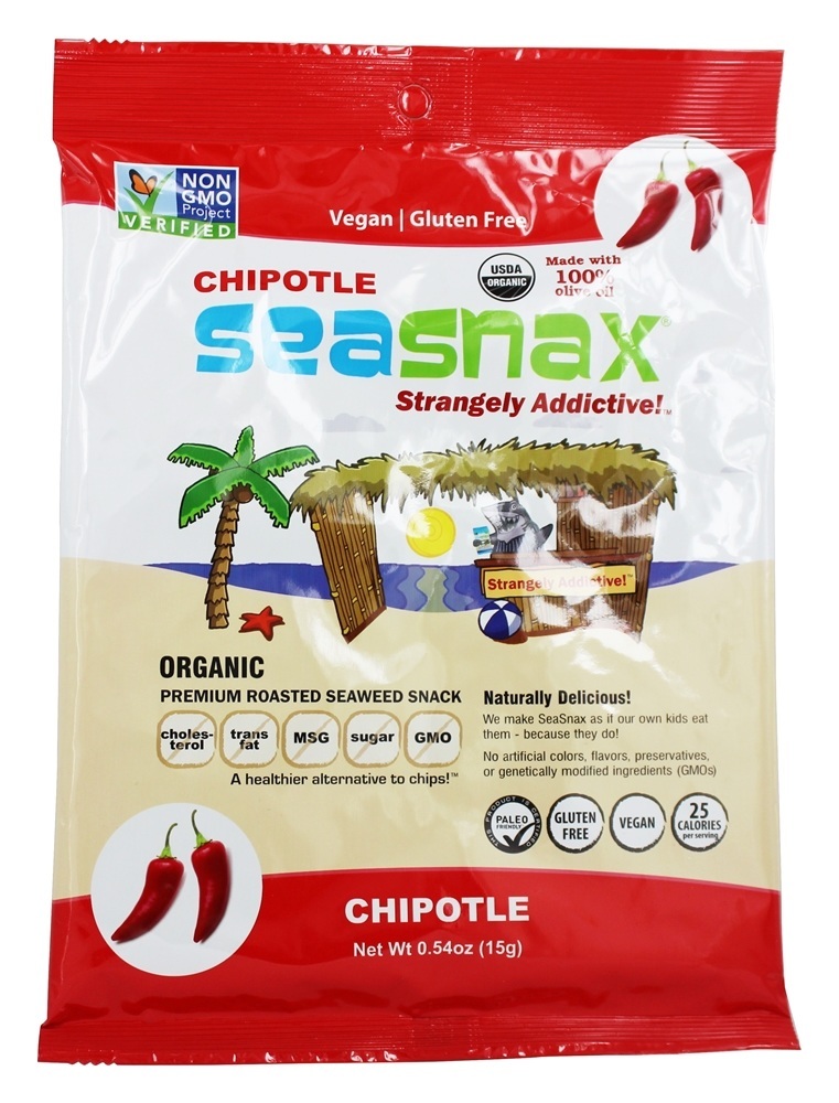 Comprar Prémio de Algas Assadas Snack Chipotle Picante - 5 Planilha (s) SeaSnax