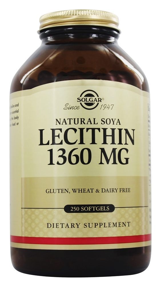 Comprar Lecitina Unbleached 1360 mg. - 250 Softgels Solgar