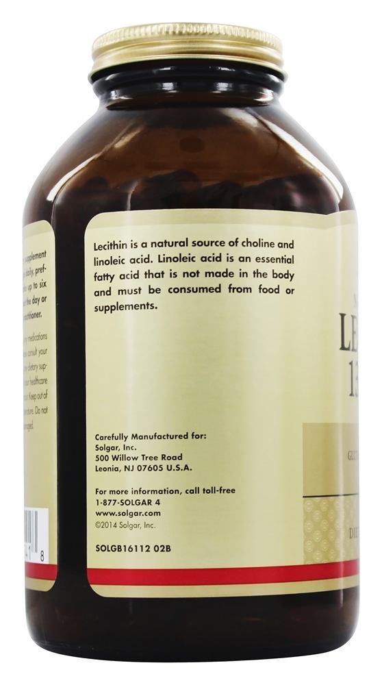 Comprar Lecitina Unbleached 1360 mg. - 250 Softgels Solgar - Imagem 4