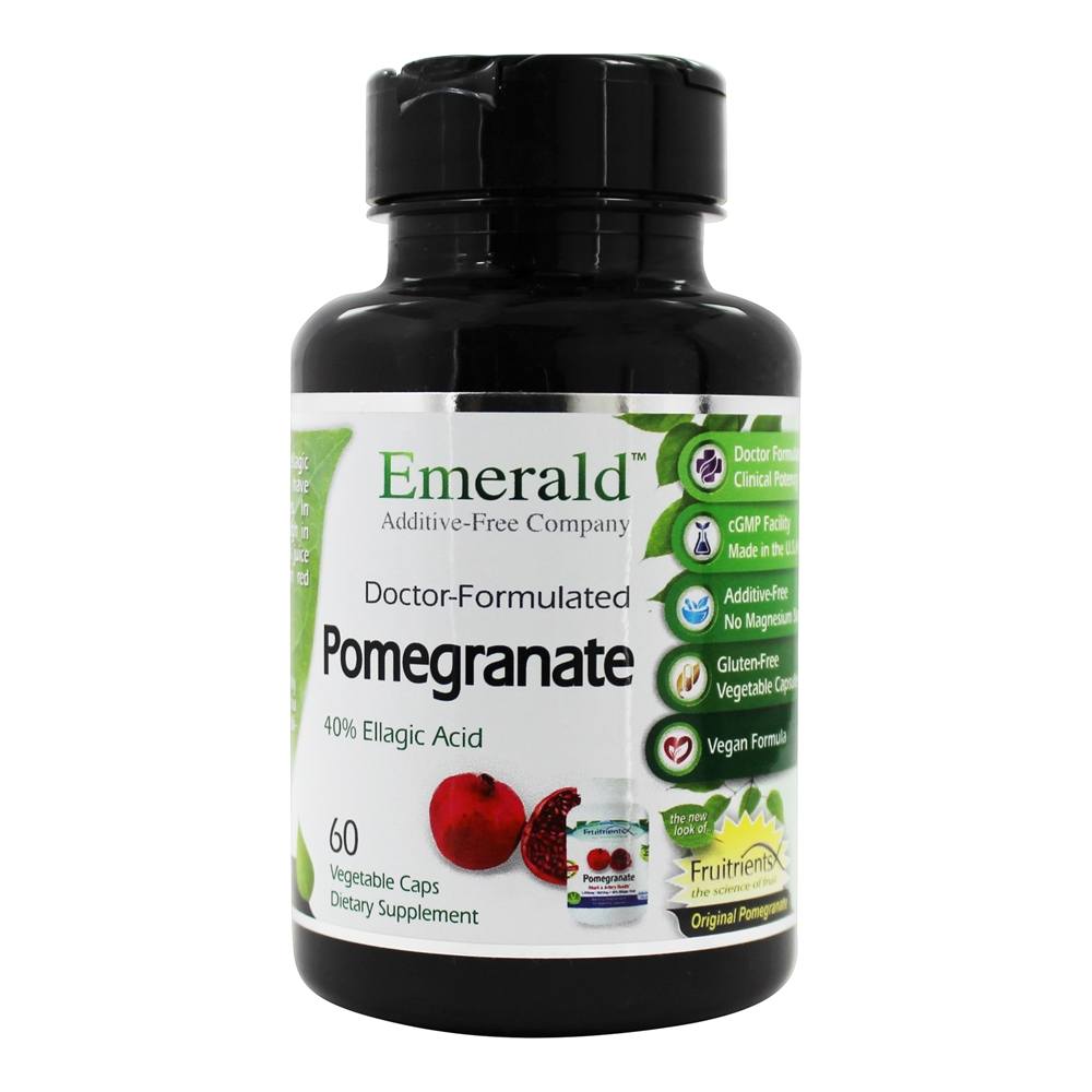 Comprar Romã - 60 Cápsulas Vegetarianas Anteriormente FruitrientsXEmerald Labs