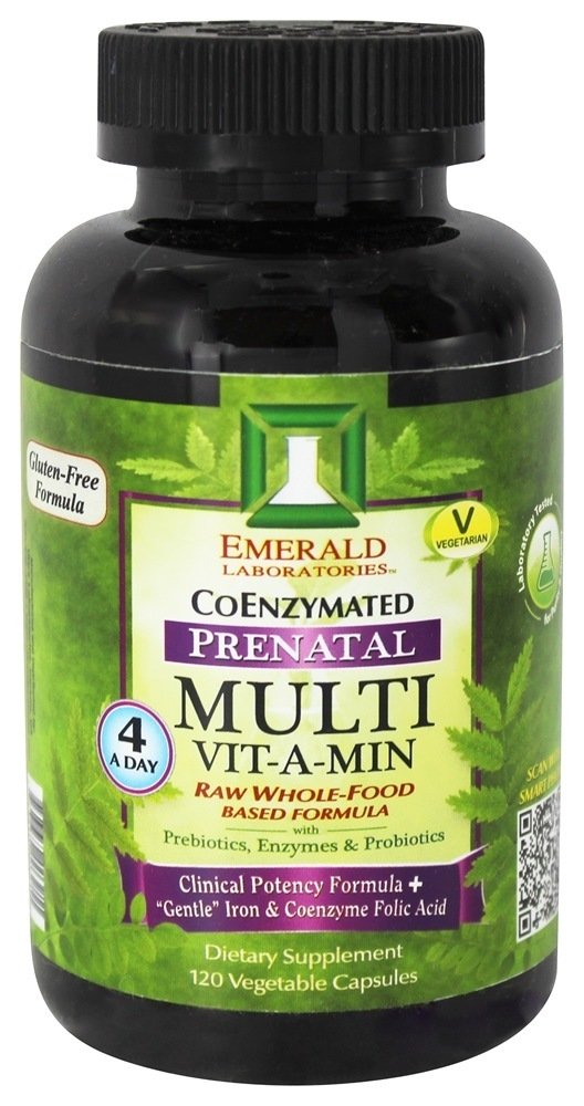Comprar Fórmula Pré-Natal Multi Vit-A-Min Crua à Base de Alimentos Integrais - Cápsulas vegetarianas 120 Emerald Labs