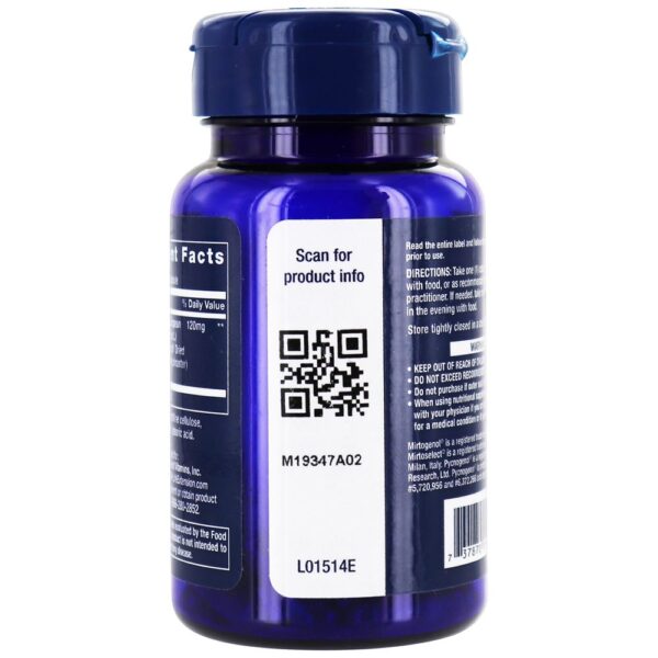 Comprar Suporte para pressão ocular com Mirtogenol - Cápsulas vegetarianas 30 Life Extension - Imagem 4