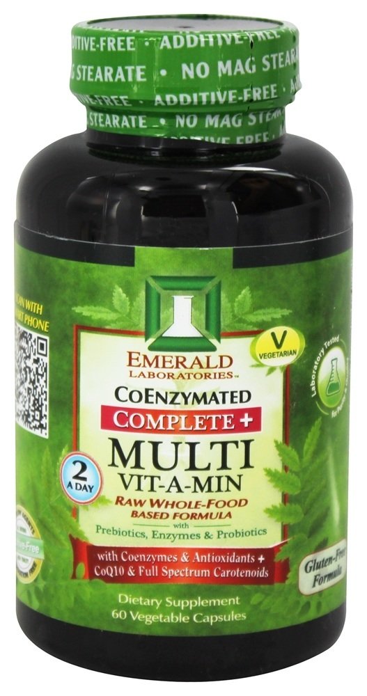Comprar Completa + Multi Vit-A-Min Raw Whole Food-Based Formula - Cápsulas vegetarianas 60 Emerald Labs