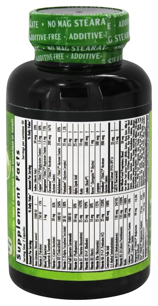 Comprar Completa + Multi Vit-A-Min Raw Whole Food-Based Formula - Cápsulas vegetarianas 60 Emerald Labs - Imagem 2