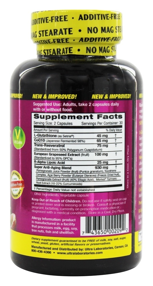 Comprar Resveratrol complexo anti-envelhecimento + CoQ10 - Cápsulas vegetarianas 60 Rainforest - Imagem 2