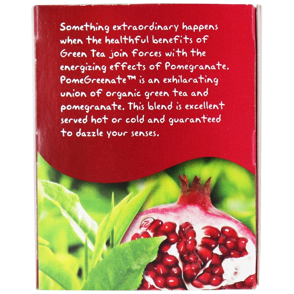 Comprar Agora Chá Real Orgânico PomeGreenate Chá Verde Com Romã - 24 Saquinhos de Chá NOW Foods - Imagem 3