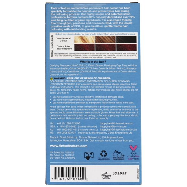 Comprar Condicionamento Permanente Cor do Cabelo 4RR Terra Vermelha - 4.4 fl. oz. Tints Of Nature - Imagem 4