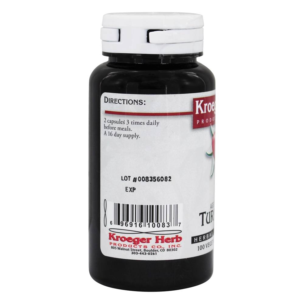 Comprar Combinações de ervas Cúrcuma 900 mg. - Cápsulas vegetarianas 100 Kroeger Herbs - Imagem 3
