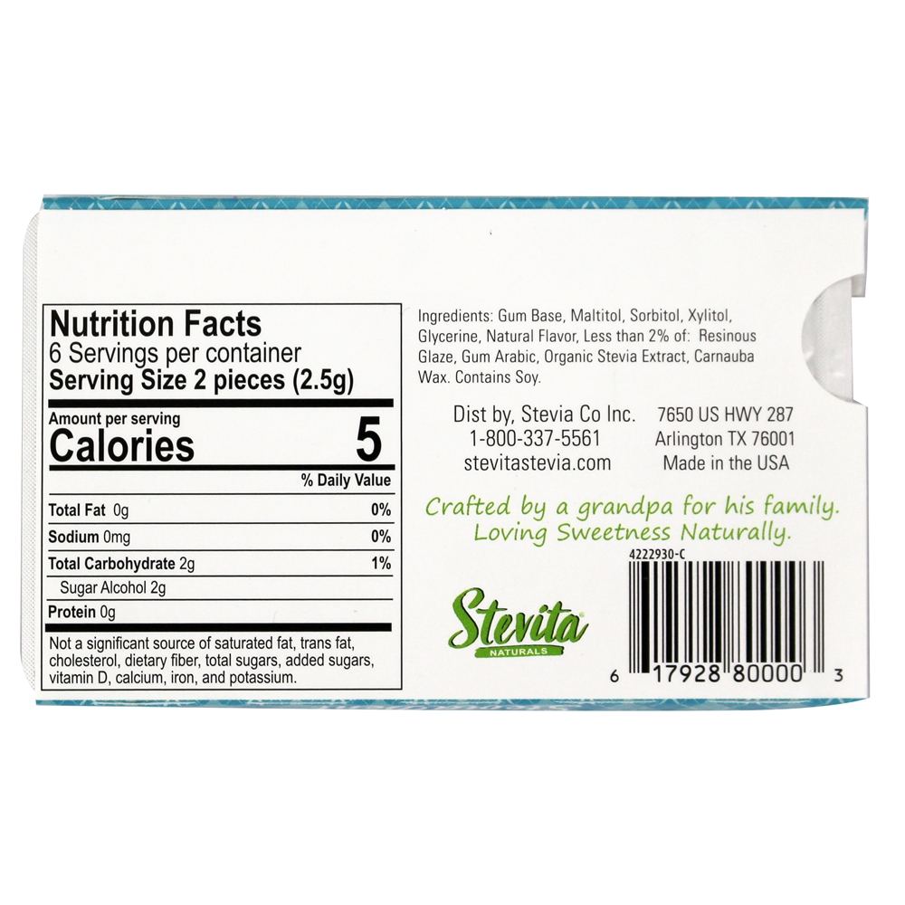 Comprar SteviaDent Pastilhas Elásticas Peppermint - 12 Peça (s) Stevita - Imagem 2