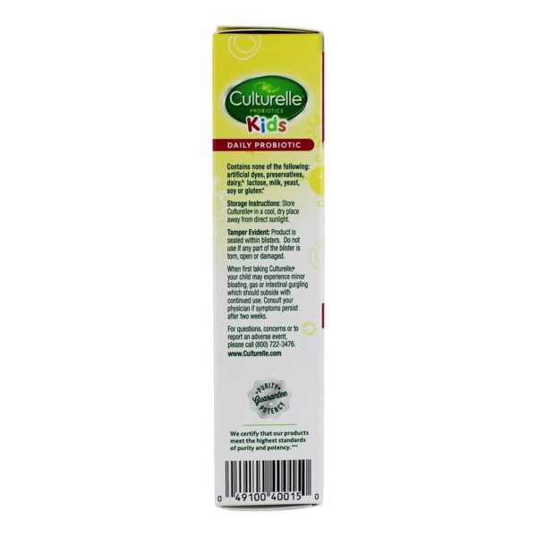 Comprar Probiótico Diário Infantil Sabor de Frutas 5 Bilhões de UFC - 30 comprimidos mastigáveis Culturelle - Imagem 4