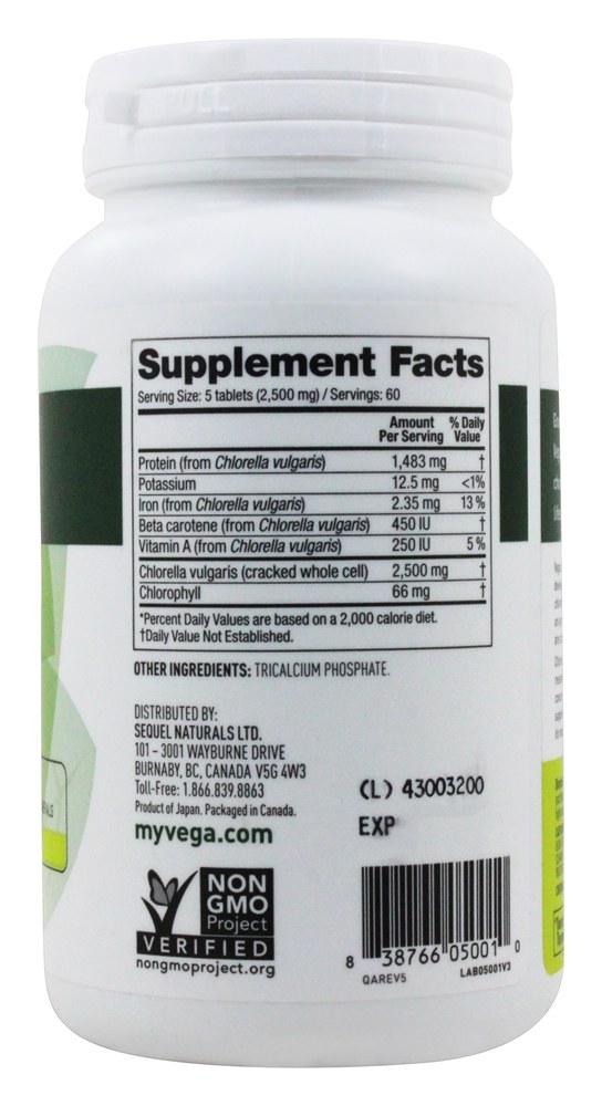 Comprar Chlorella 500 mg. - 300 Tablets Vega - Imagem 2