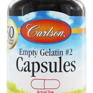Comprar Cápsulas de Gelatina Vazias Tamanho 2 - Cápsulas 200 Carlson Labs