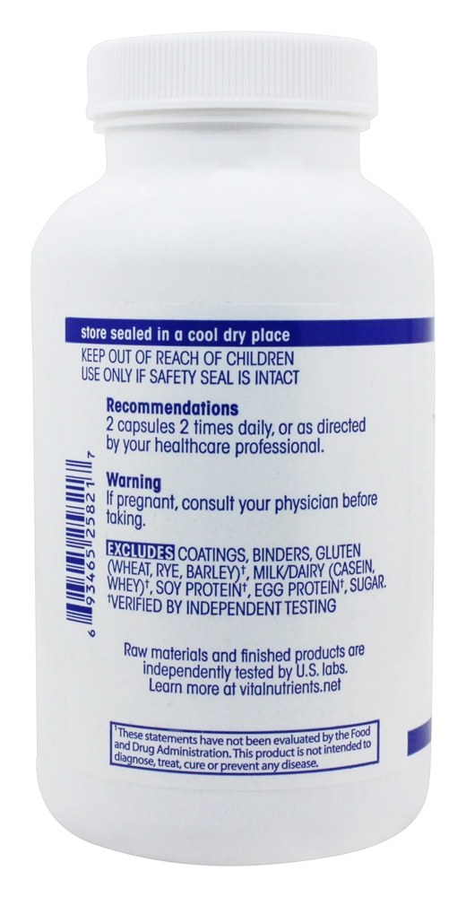 Comprar Controle de Açúcar no Sangue - Cápsulas vegetarianas 120 Vital Nutrients - Imagem 3