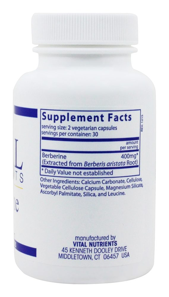 Comprar Berberina 200 mg. - Cápsulas vegetarianas 60 Vital Nutrients - Imagem 2