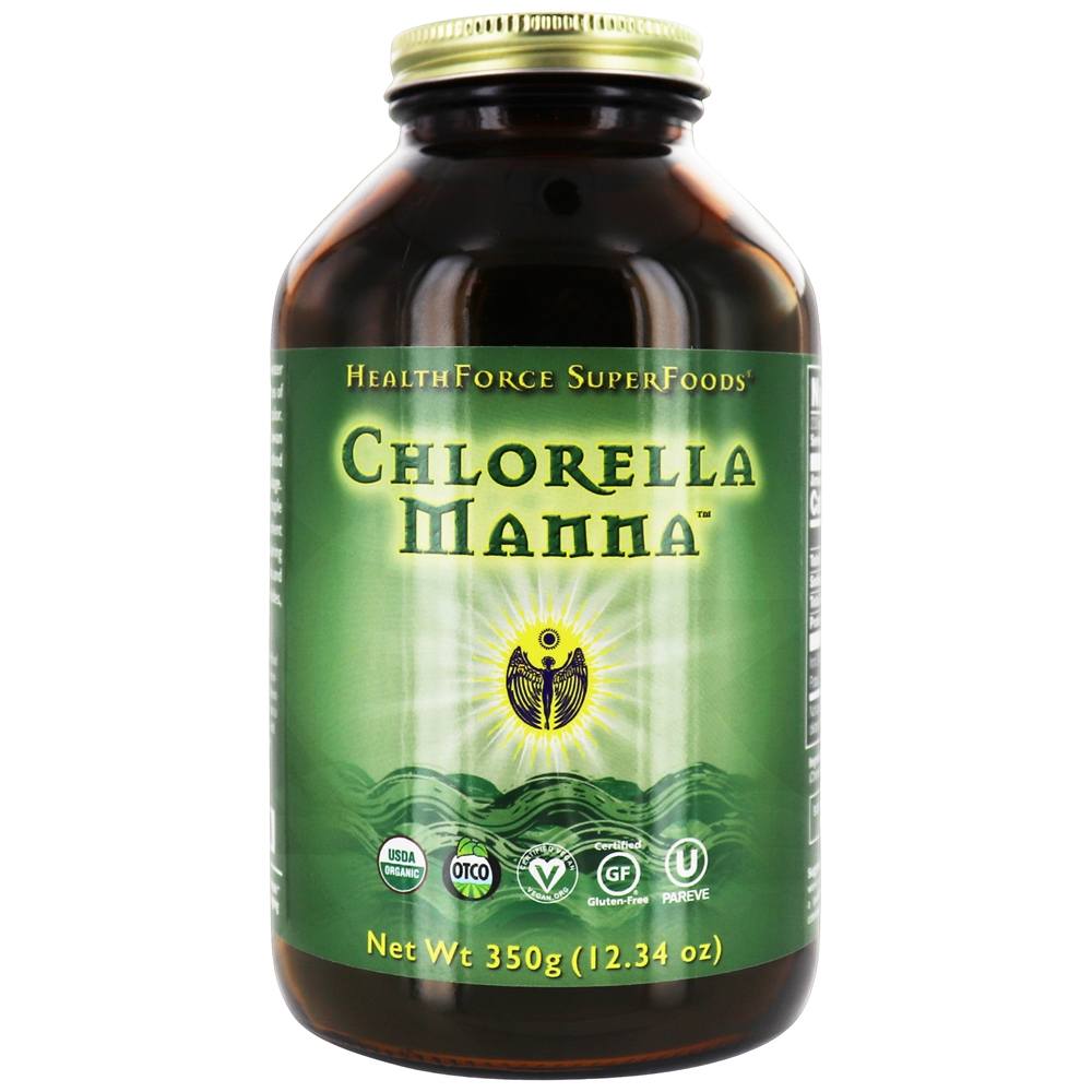 Comprar Chlorella Manna em Pó - 350 Gramas HealthForce Superfoods