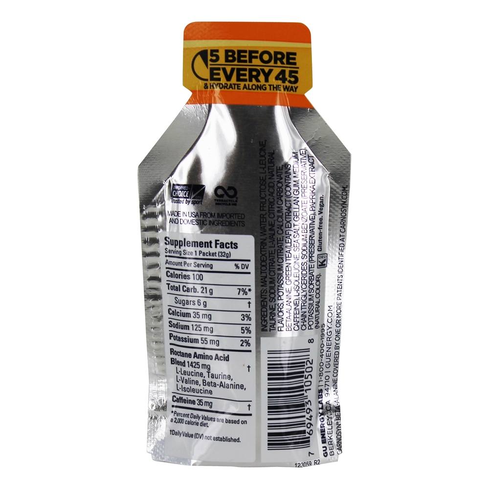 Comprar Pacote de Variedade de Gel de Energia Ultra Resistência Roctane - 24 Pacotes (s) GU Energy - Imagem 3