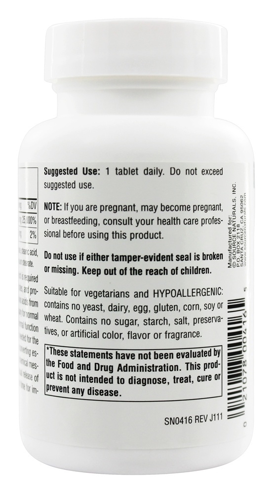 Comprar B6 Cronometrada Liberar 500 mg. - 100 Tablets Source Naturals - Imagem 3