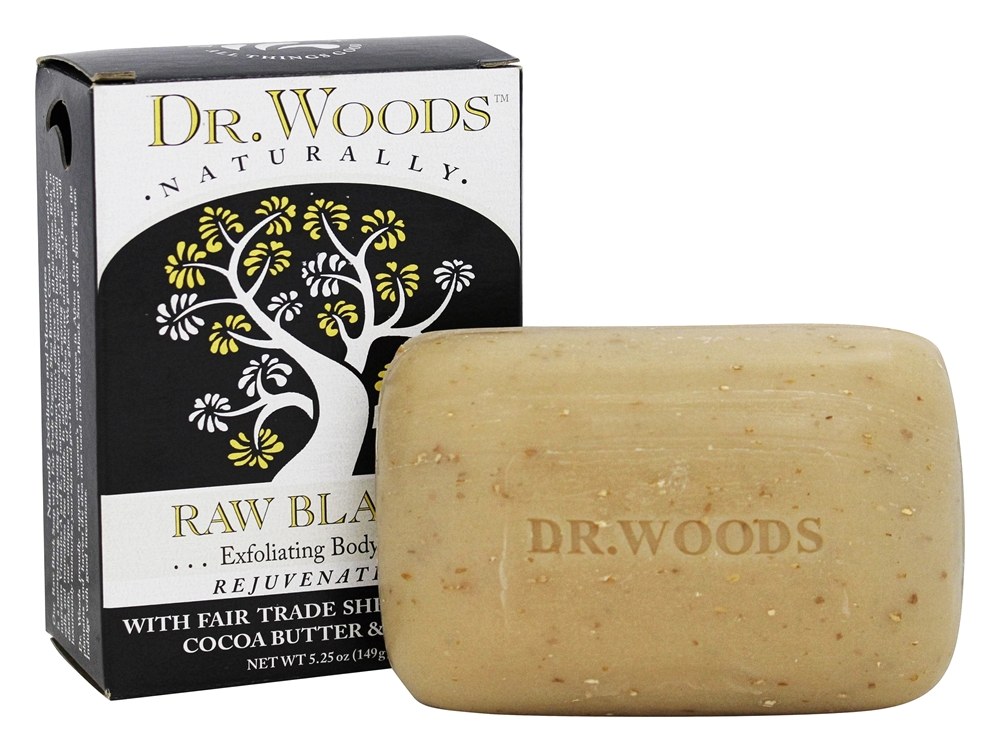 Comprar Sabão esfoliante de corpo preto cru - 5.25 oz. Dr. Woods