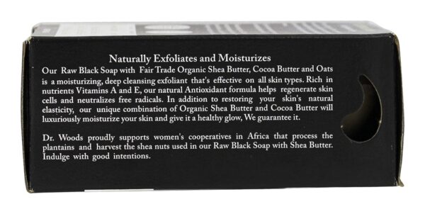 Comprar Sabão esfoliante de corpo preto cru - 5.25 oz. Dr. Woods - Imagem 4