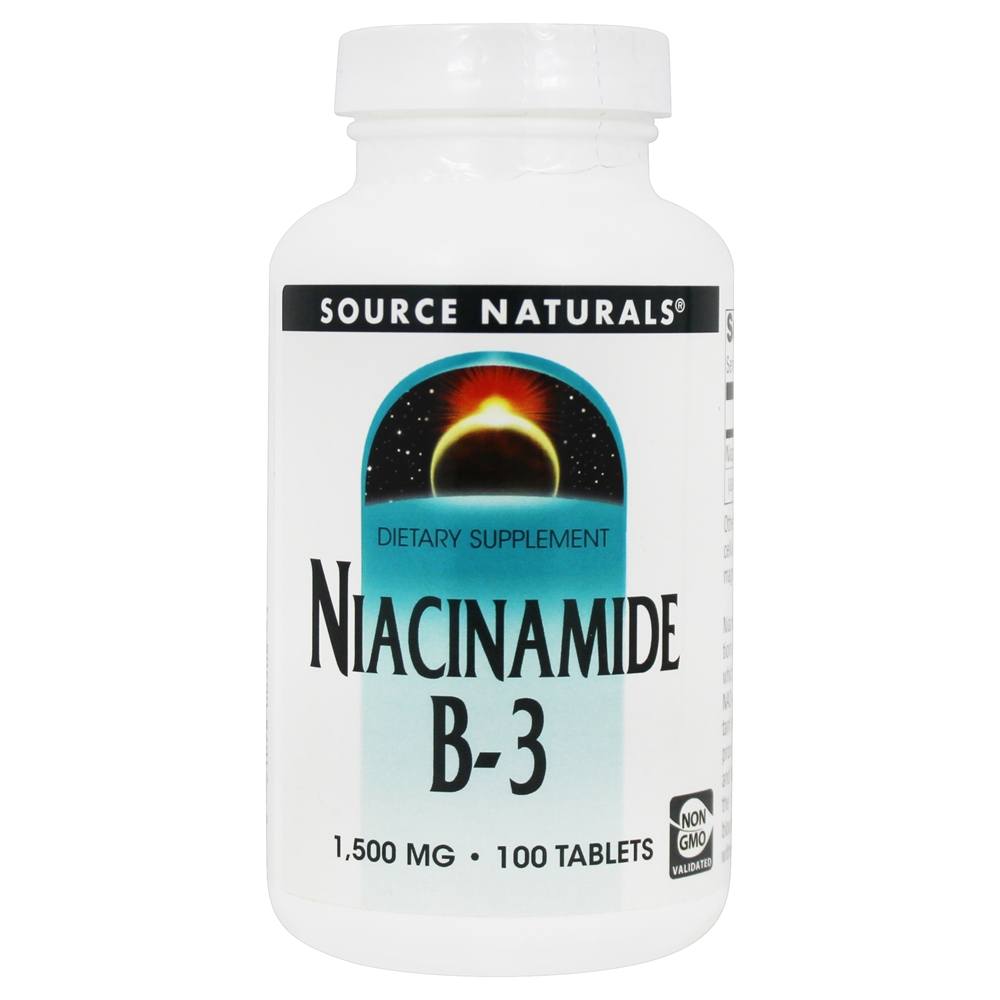 Comprar Niacinamida B-3 1500 mg. - 100 Tablets Source Naturals