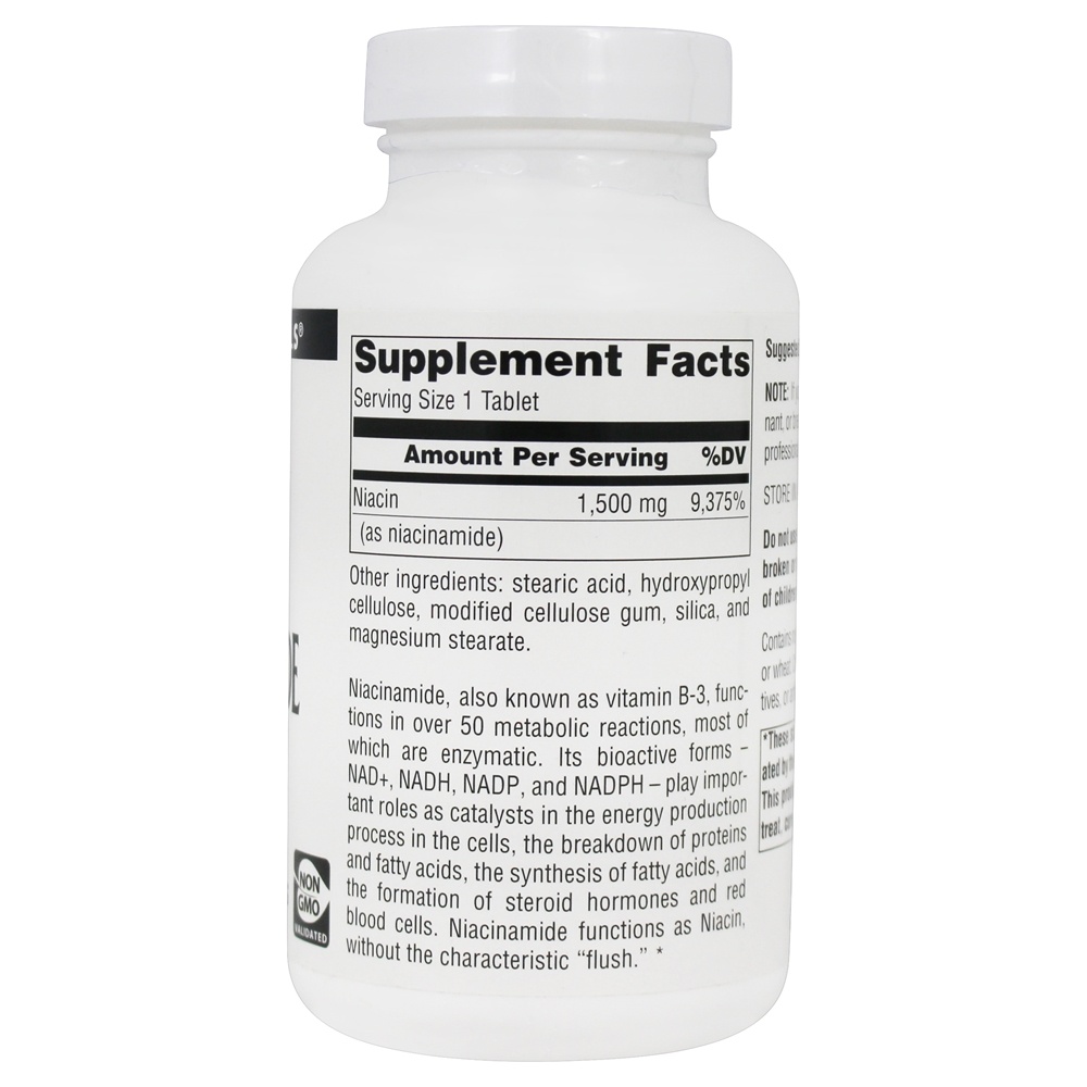 Comprar Niacinamida B-3 1500 mg. - 100 Tablets Source Naturals - Imagem 2