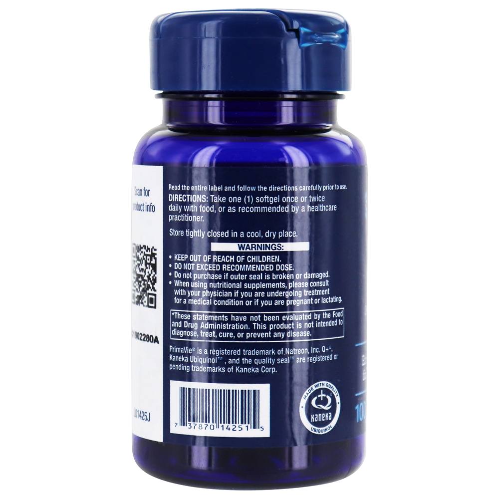 Comprar Super Ubiquinol CoQ10 com Suporte Mitocondrial Aprimorado 50 mg. - 100 Softgels Life Extension - Imagem 3