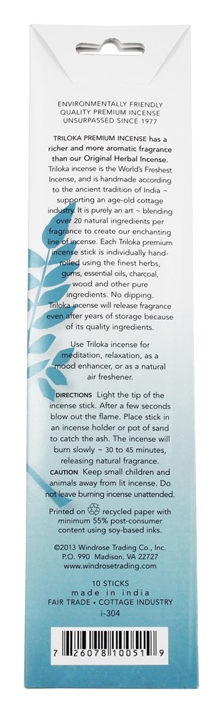 Comprar Incenso Incenso Premium - 10 Stick (s) Triloka - Imagem 2