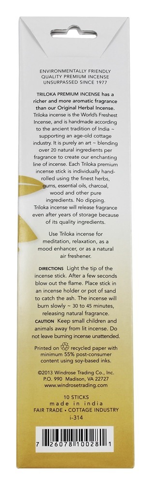 Comprar Sândalo Premium Incenso - 10 Stick (s) Triloka - Imagem 2