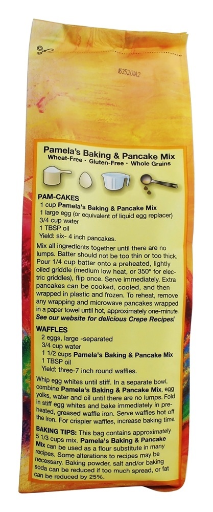 Comprar Todo o cozimento natural e mistura de panqueca sem glúten - 24 oz. Pamela's Products - Imagem 3