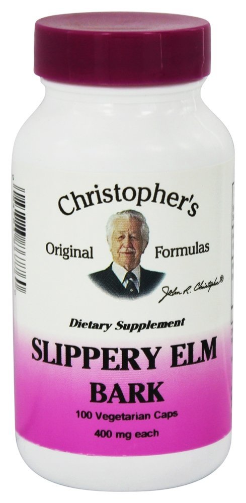 Comprar Casca de Elm escorregadio 425 mg. - Cápsulas vegetarianas 100 Dr. Christopher's Original Formulas