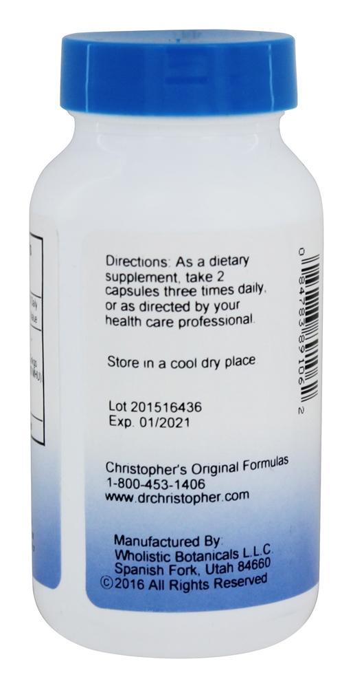Comprar Olho de Mirtilo 400 mg. - Cápsulas vegetarianas 100 Dr. Christopher's Original Formulas - Imagem 3