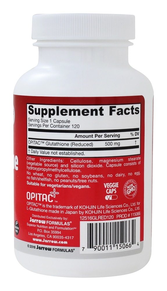 Comprar Glutationa Reduzida 500 mg. - Cápsulas 120 Jarrow Formulas - Imagem 2