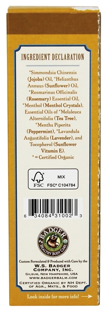 Comprar Óleo de cabelo Herbal para couro cabeludo seco Jojoba, alecrim e Tea Tree - 2 fl. oz. Badger - Imagem 2
