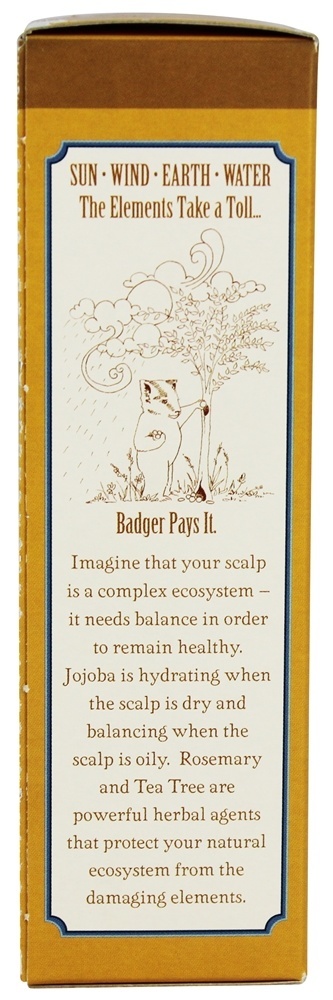 Comprar Óleo de cabelo Herbal para couro cabeludo seco Jojoba, alecrim e Tea Tree - 2 fl. oz. Badger - Imagem 4
