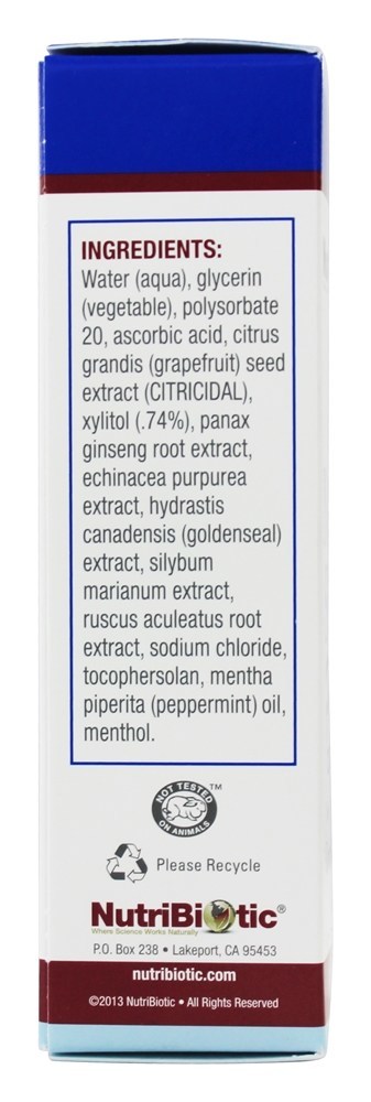 Comprar Spray nasal Plus com extrato de semente de toranja - 1 fl. oz. Nutribiotic - Imagem 2