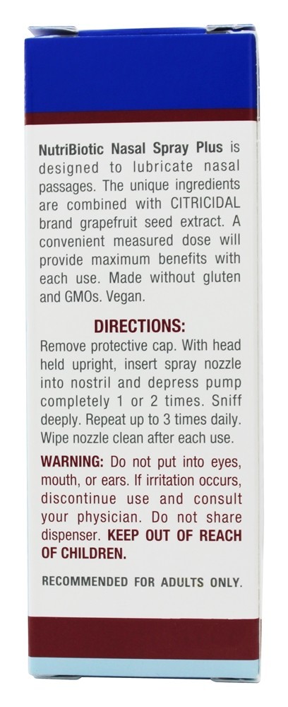 Comprar Spray nasal Plus com extrato de semente de toranja - 1 fl. oz. Nutribiotic - Imagem 3