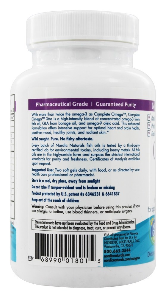 Comprar Preencha Omega Xtra Limão 1000 mg. - 60 Softgels (anteriormente Omega -3.6.9 Xtra) Nordic Naturals - Imagem 3