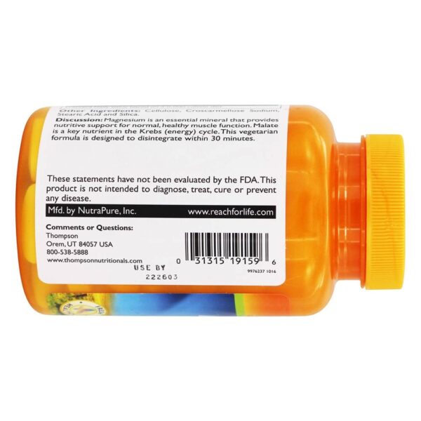 Comprar Magnésio Dimalato 400 mg. - 120 Tablets Thompson - Imagem 4