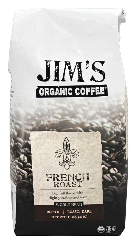 Comprar Assado francês do café inteiro do feijão - 11 oz. Jim's Organic Coffee