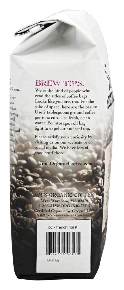 Comprar Assado francês do café inteiro do feijão - 11 oz. Jim's Organic Coffee - Imagem 4