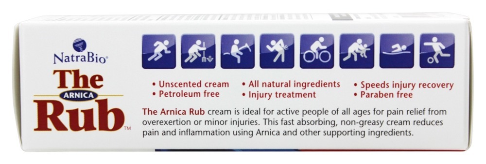 Comprar O Arnica Esfregar Homeopáticos Dor Alívio Creme - 2 oz. NatraBio - Imagem 3