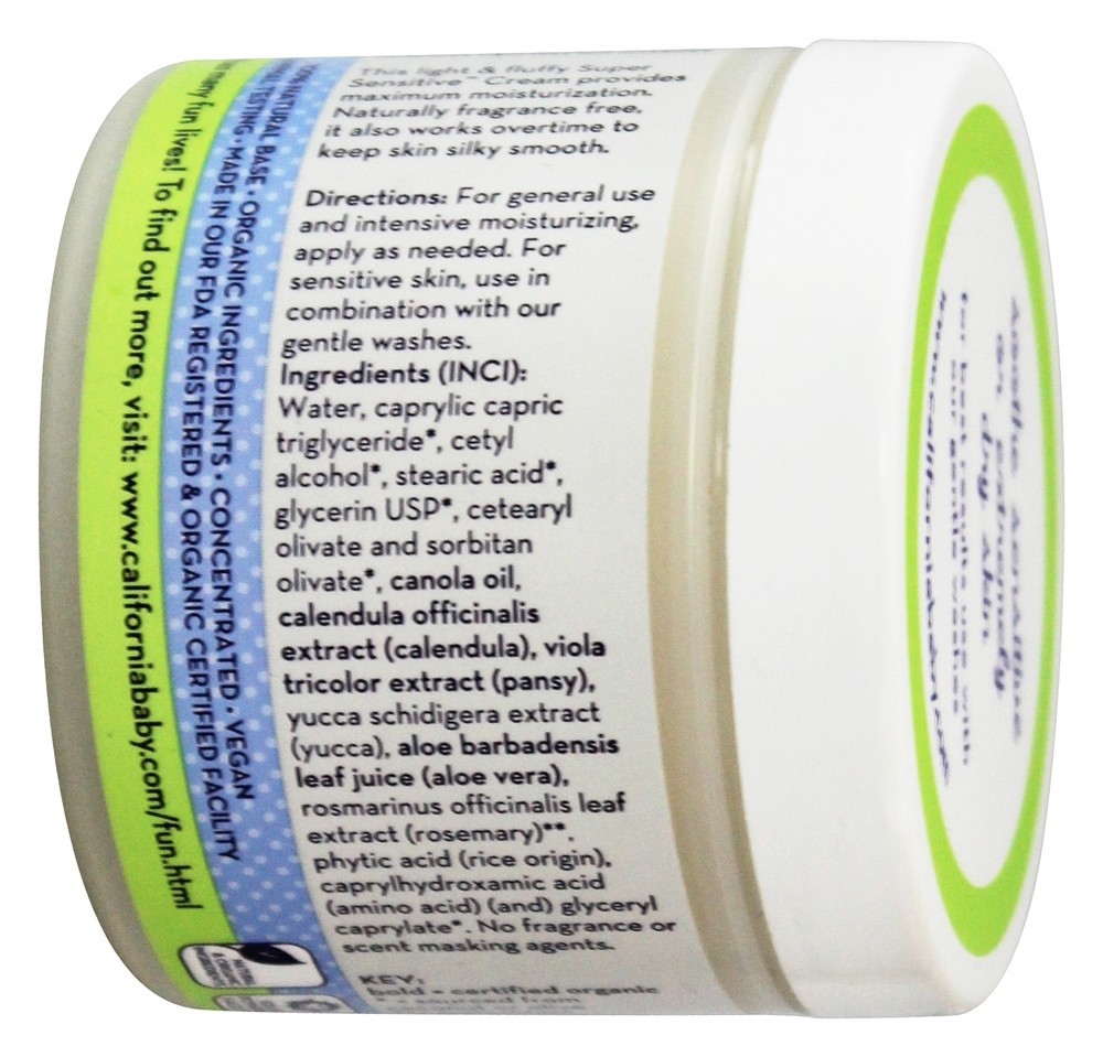 Comprar Creme Hidratante para Rosto e Corpo Super Sensível - 4 oz. California Ba - Imagem 2